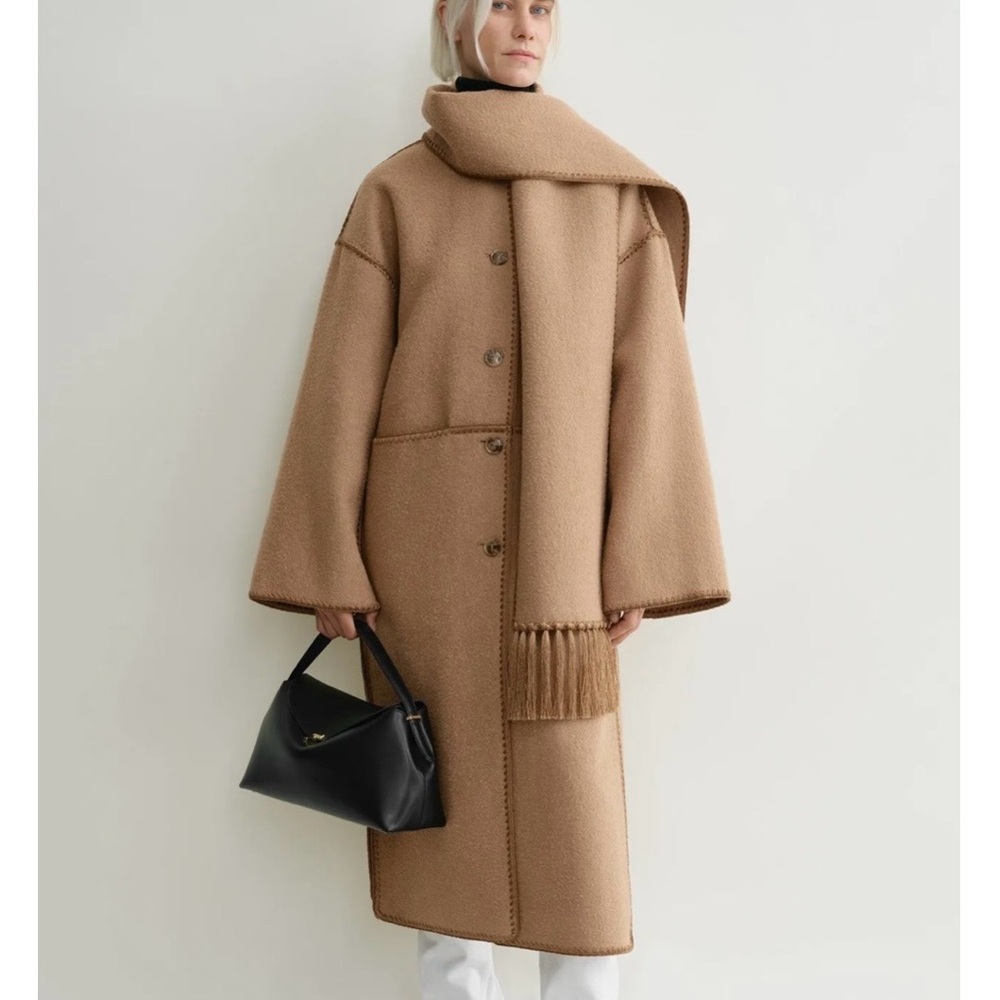 Toteme Embroidered Scarf Coat - Picture 14 of 16